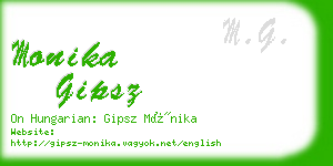 monika gipsz business card